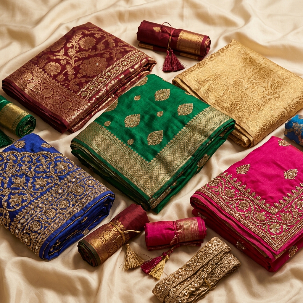 Blouse material collection at Sanjay Cut Piece, Thane