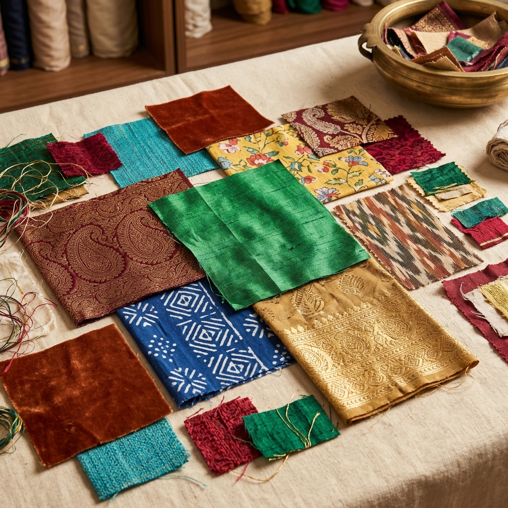 Cut piece fabric collection at Sanjay Cut Piece, Thane