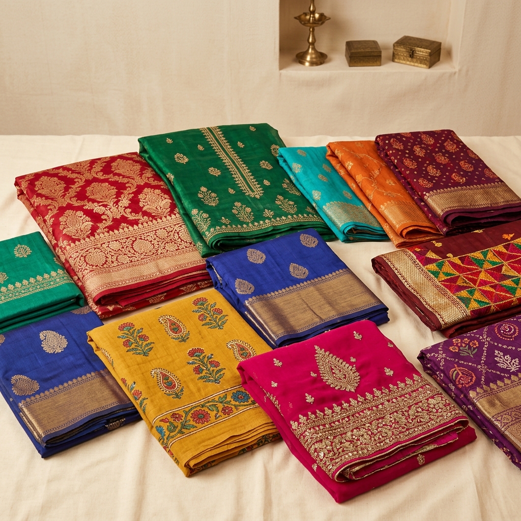 Dress material collection at Sanjay Cut Piece, Thane